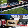 [US Local Warehouse] Heavy Duty Drawer Slides 3-Fold Guide Rail with Lock Full Extension Ball Bearing Rails 300 Lbs Drawer Slides for RV Truck Mechanical Cabinet