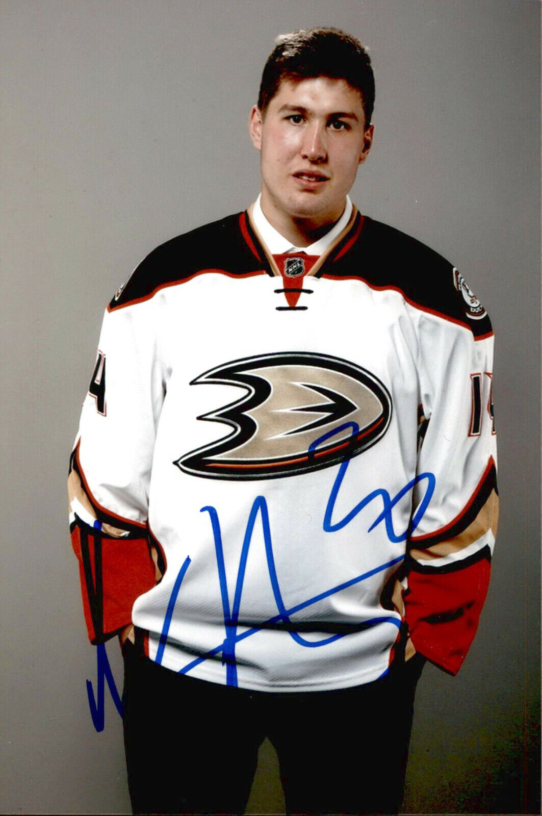 Nick Ritchie SIGNED 4x6 Photo Poster painting ANAHEIM DUCKS #2