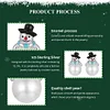 Snowman Pearl Stud 925 Sterling Silver 