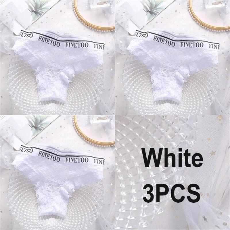 Billionm Lace Panties Women Sexy Underwear Briefs Floral Lace Female Underpants Solid Color Intimate Lingerie Women Panties M-XL