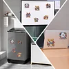 (US Only)6pcs 2D Flat Acrylic Independence Day Dog DIY Diamond Painting Fridge Magnets