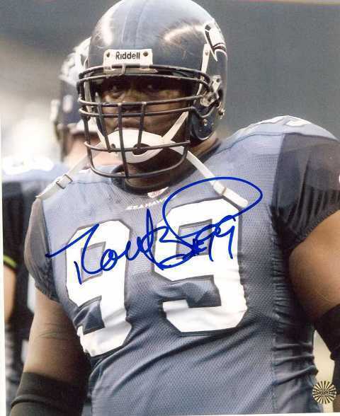 Rocky Bernard Seattle Seahawks Autographed Signed 8x10 Photo Poster painting CFS Holo COA