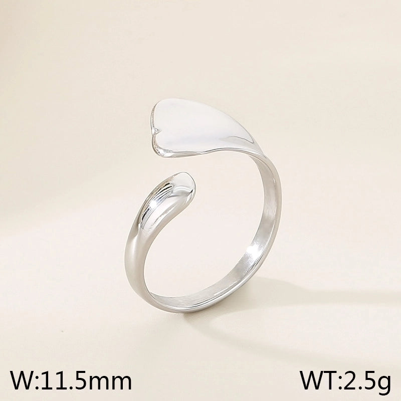 Vintage Style Geometric 304 Stainless Steel 18K Gold Plated Rings