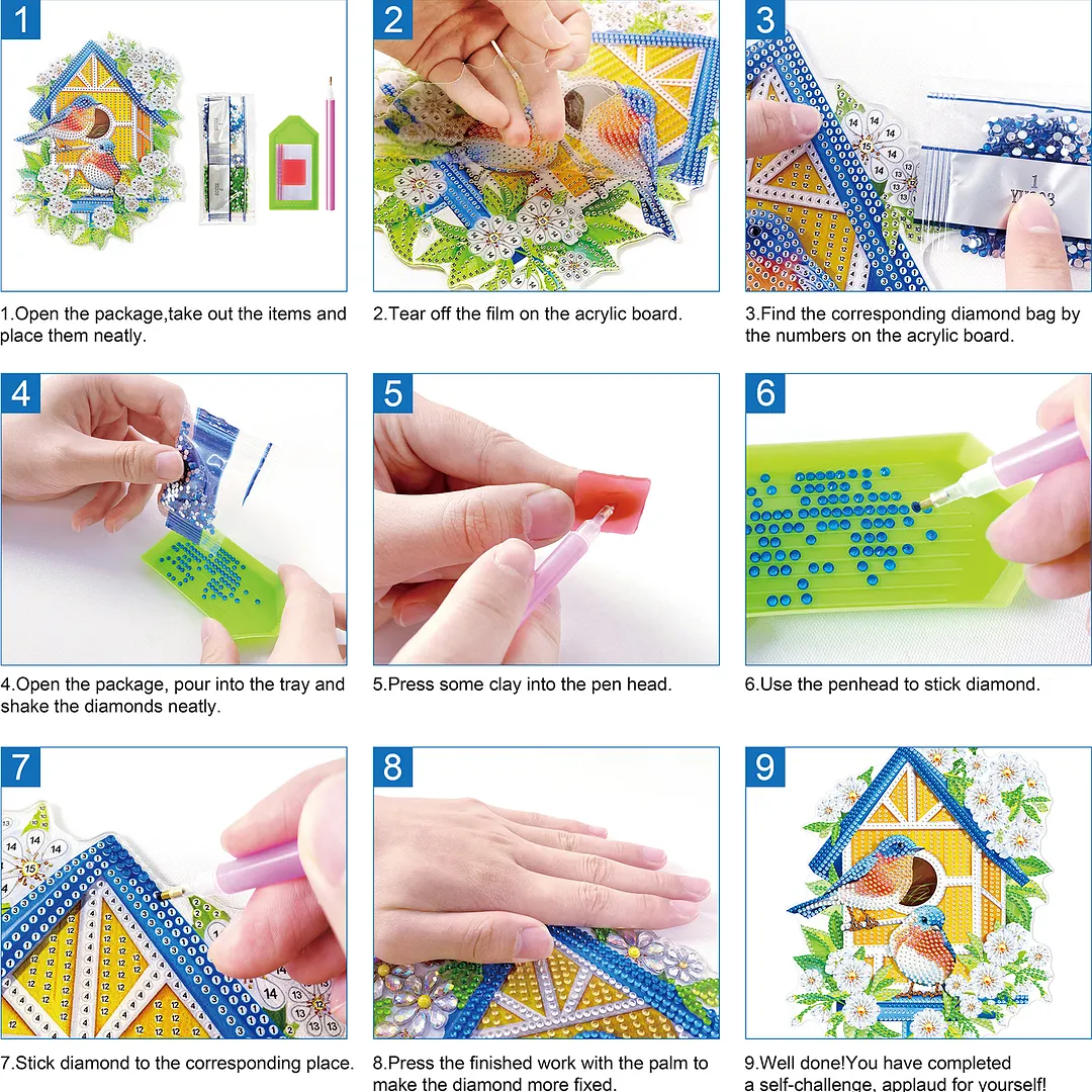 12Pcs St Patricks Day DIY Diamond Art Fridge Magnet Refrigerator Sticker Diamond Art Stickers Refrigerator Painting Kits for Beginners Adults DIY Craft Gifts Home Decors