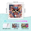 Diamond Painting-DIY Crystal Rhinestone Flag Happy Dog