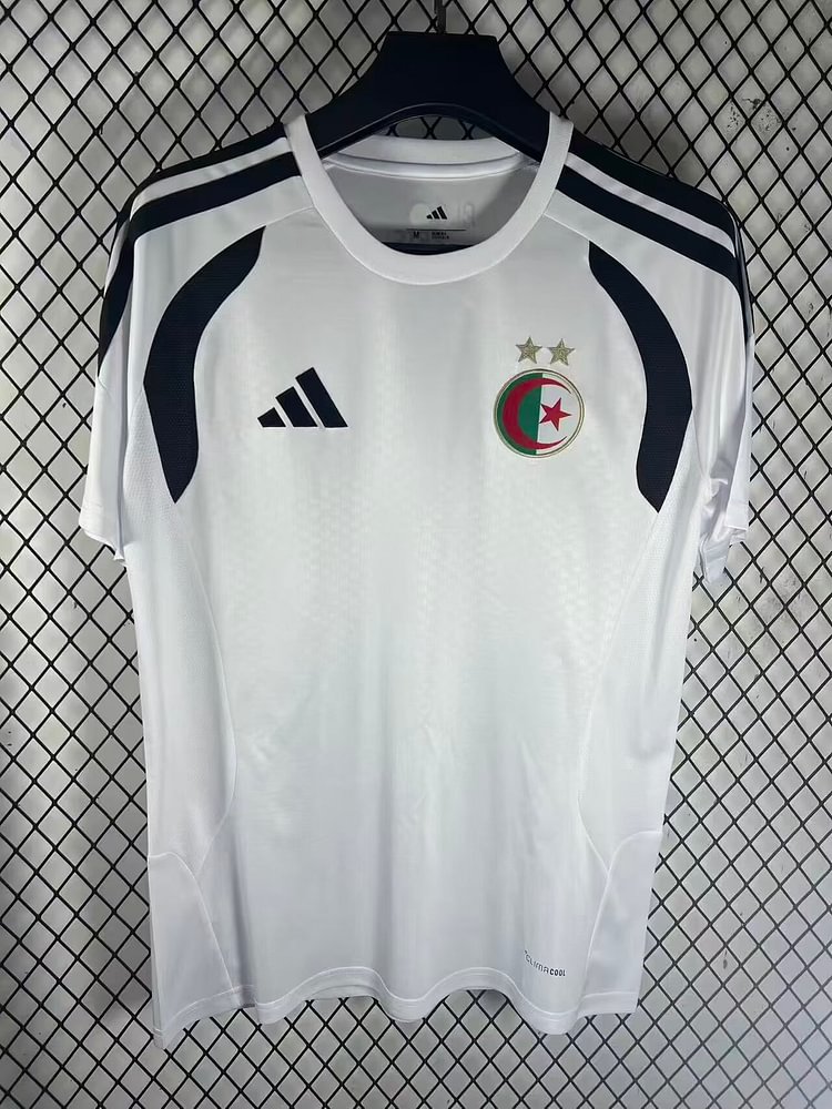 2026-27 Algeria Training Kit - White Two-Star Jersey - Fan Version