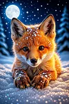 Luxury AB Velvet Diamond Painting Kit - Fox