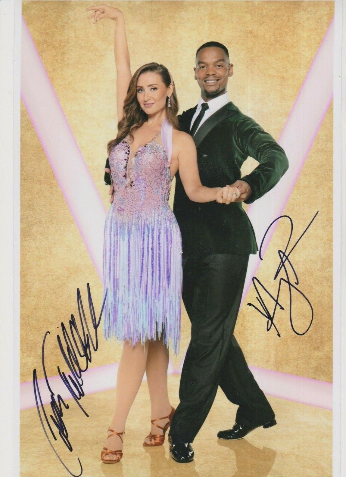 Catherine Tyldesley **HAND SIGNED** 12x8 Photo Poster painting ~ Strictly Come Dancing