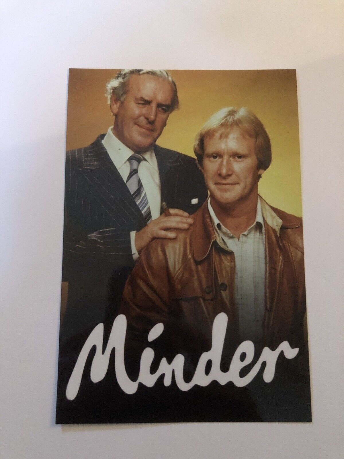 GEORGE COLE & DENNIS WATERMAN (MINDER) UNSIGNED Photo Poster painting- 6x4”