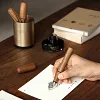 Creative Solid Black Walnut Fountain Pen