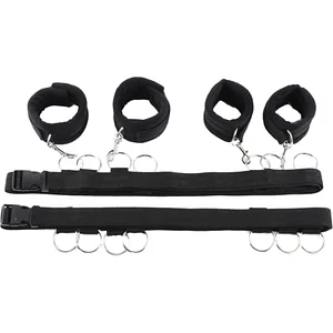 Sm Bondage Kits Plush Bed Binding Set Sex Toy For Couples