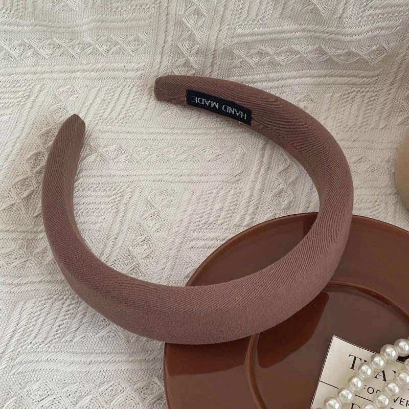 Elegant Retro Solid Color Cloth Hair Band
