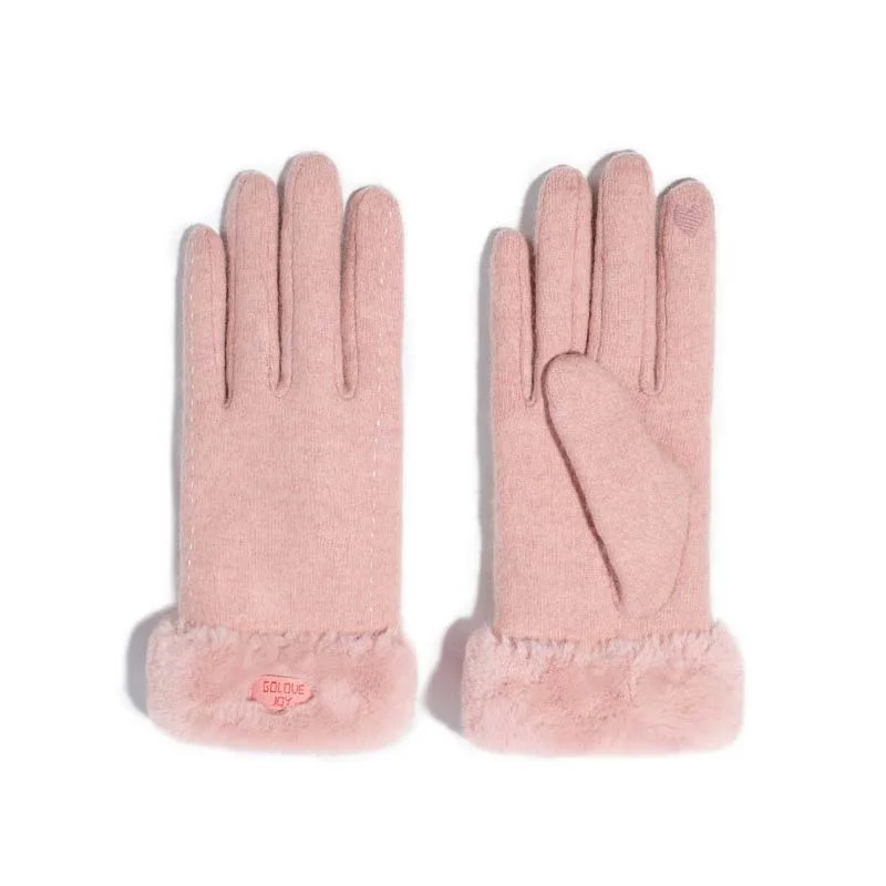 Letclo™ Winter Outdoor Plus Velvet Thick Warm Knitted Ladies Touch Screen Gloves letclo Letclo