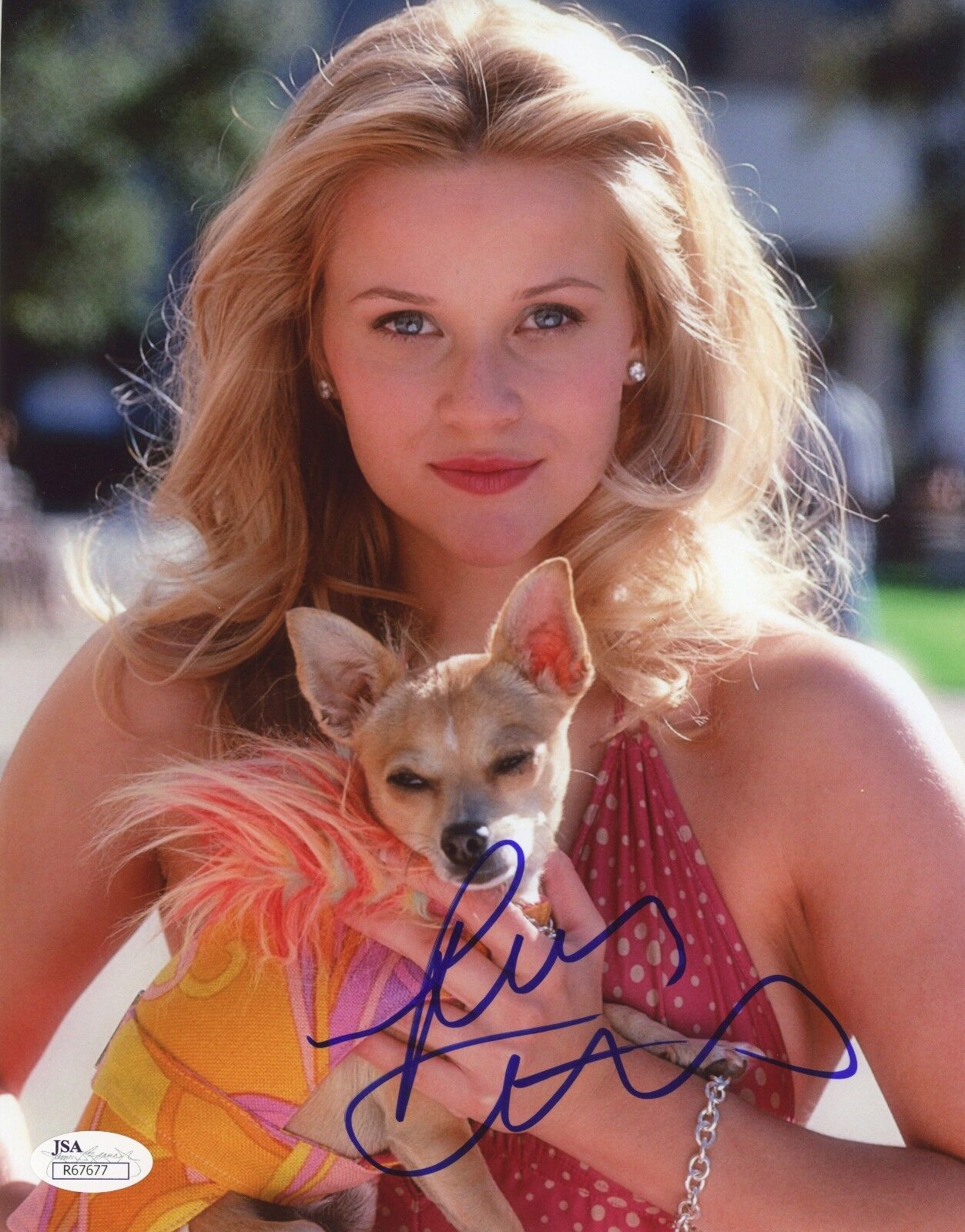 REESE WITHERSPOON Authentic Hand-Signed Cute Legally Blonde