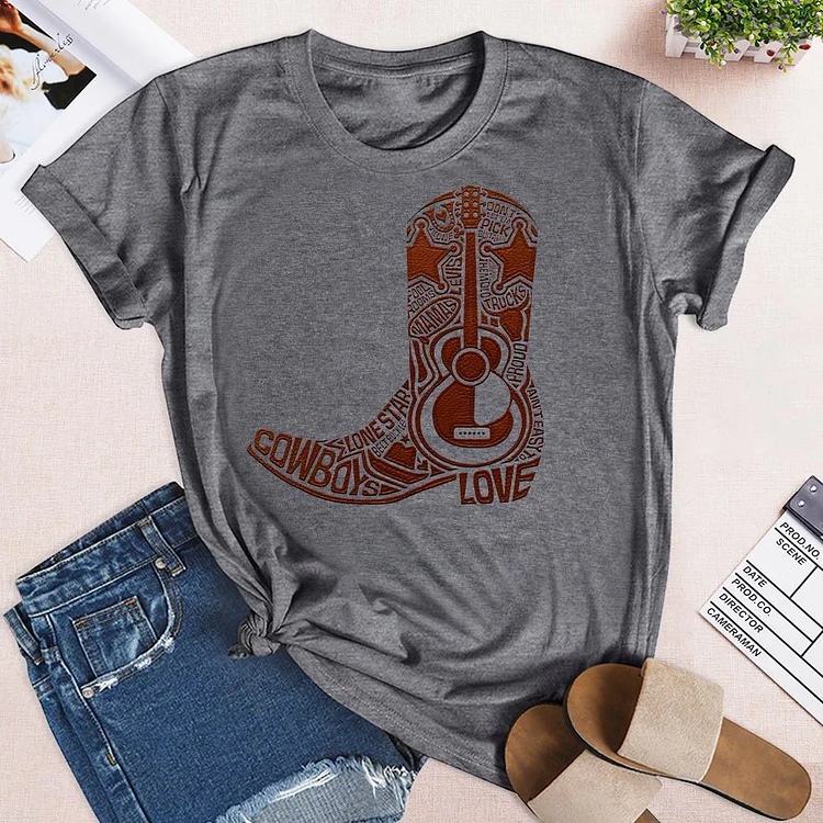 Country and western music T-Shirt-03466-Annaletters