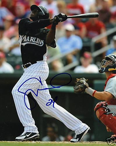 CAMERON MAYBIN FLORIDA MARLINS SIGNED 8X10 PICTURE