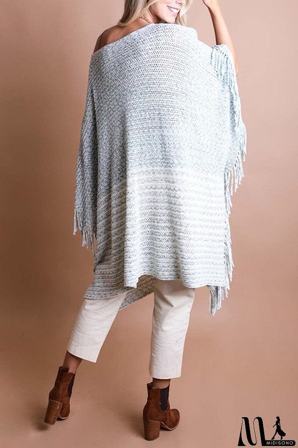 MidiSono - Sweet And Innocent Chenille Poncho Top