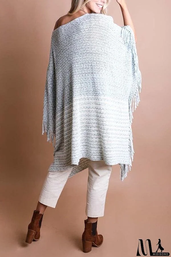 MidiSono - Sweet And Innocent Chenille Poncho Top