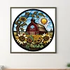 Diamond Painting -DIY Round Drill Sunflower House