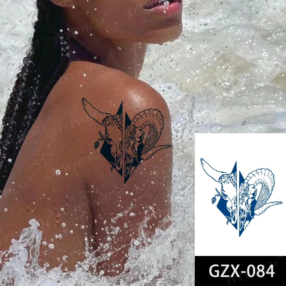 Juice 2 Weeks Lasting Tattoo Sticker Moon Forest Small Arrow Rose Waterproof Transfer Fake Tatoo Female Transfer Tatto Men Women