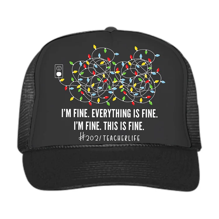 Eagerlys Everythings Is Fine  Mesh Cap