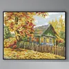 Autumn Cabin-14CT Stamped Cross Stitch 36*30cm/14.17*11.81in tapestrymarket
