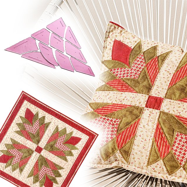 Cleopatra's Fan Quilt & Patchwork Template Set