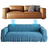 Sofa Cover with Elastic Bottom & Skirt Cushion Couch Cover for Living Room Hotel