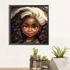 Diamond Painting -DIY Round Drill Black Girl