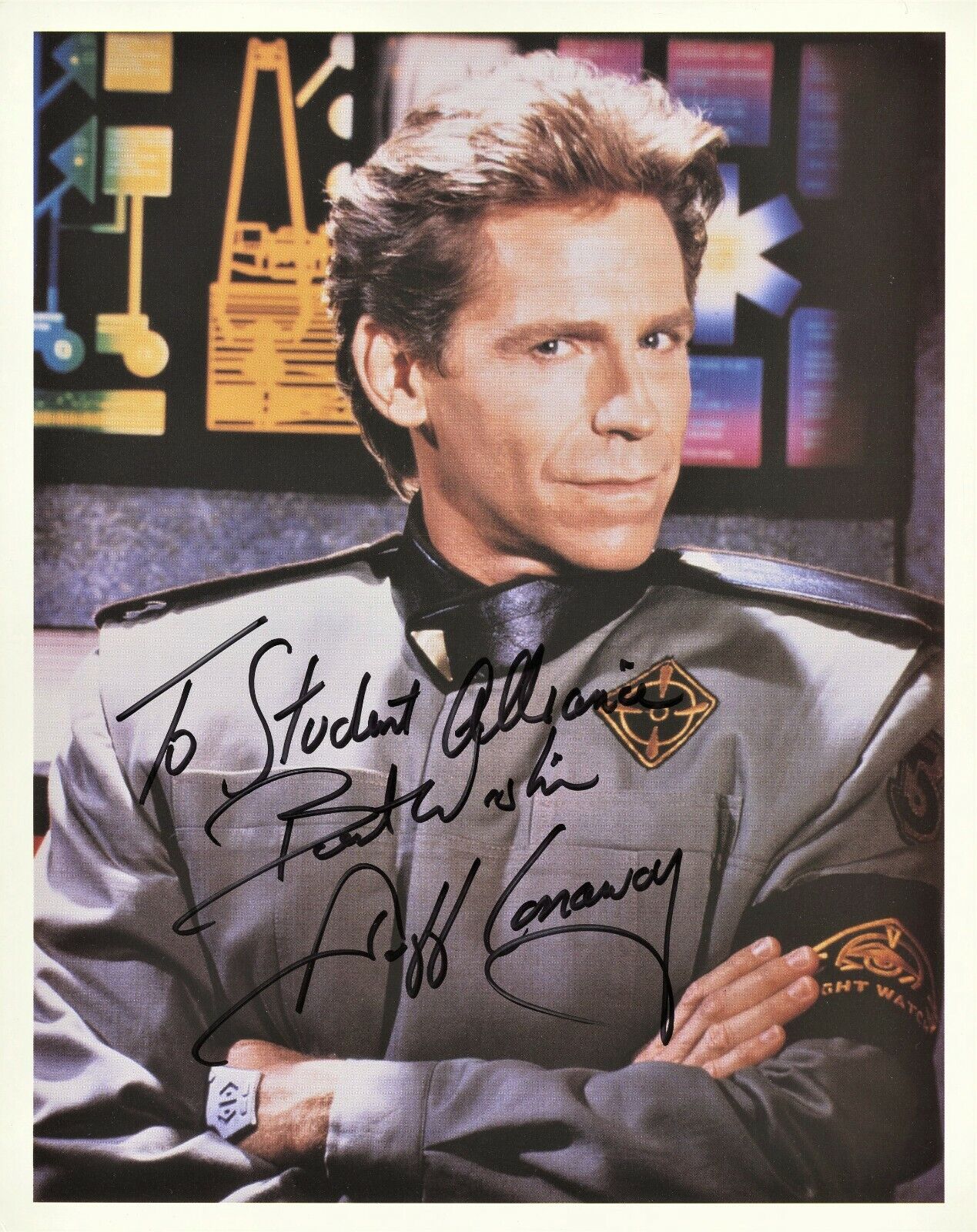 JEFF CONAWAY Signed Photo Poster painting - Babylon 5