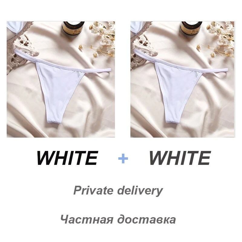 2PCS/Set Sexy Women G-String Underwear Panties Low Waist Panties Female Underpants Cotton Crotch T-back Pantys Thong Lingerie