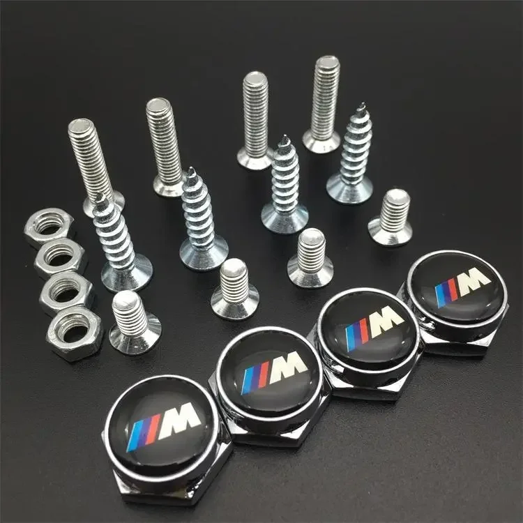 New stainless steel license plate bracket fasteners and screws