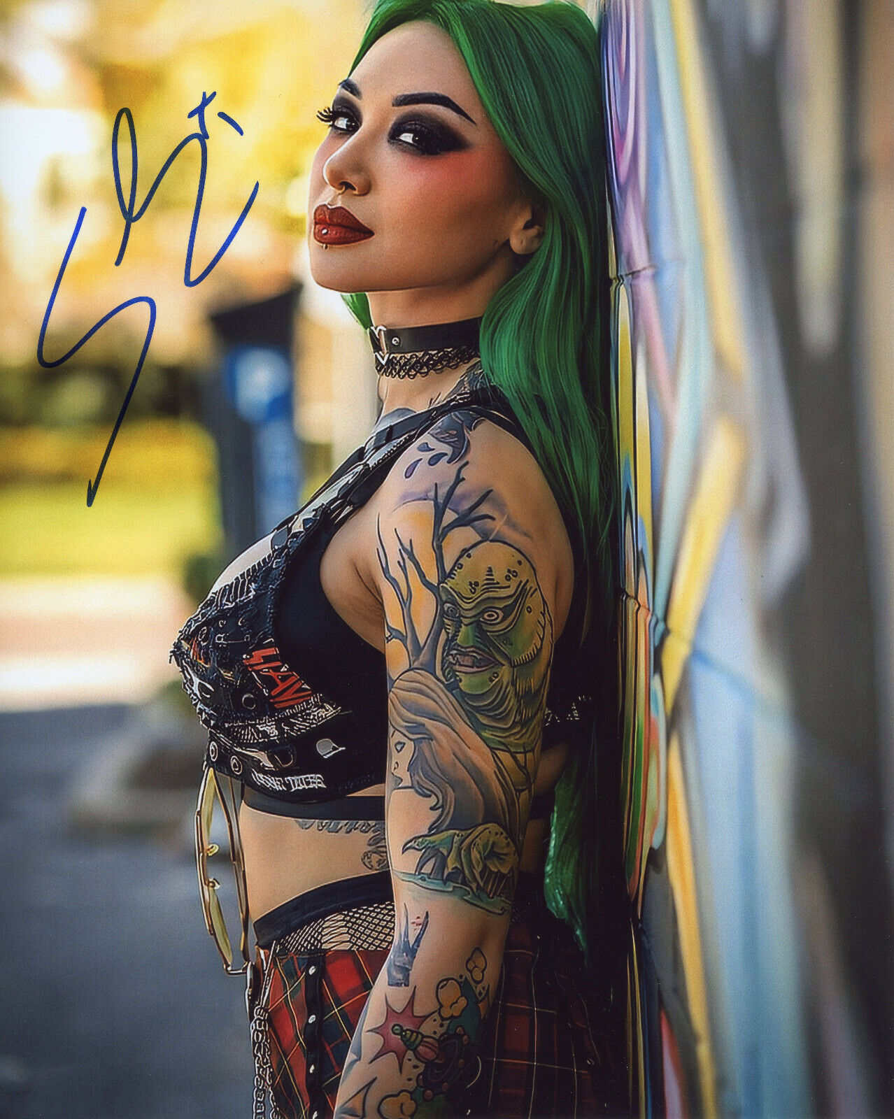 Shotzi Blackheart autographed 8x10 Sexy Hot In Person TNA WWE #11