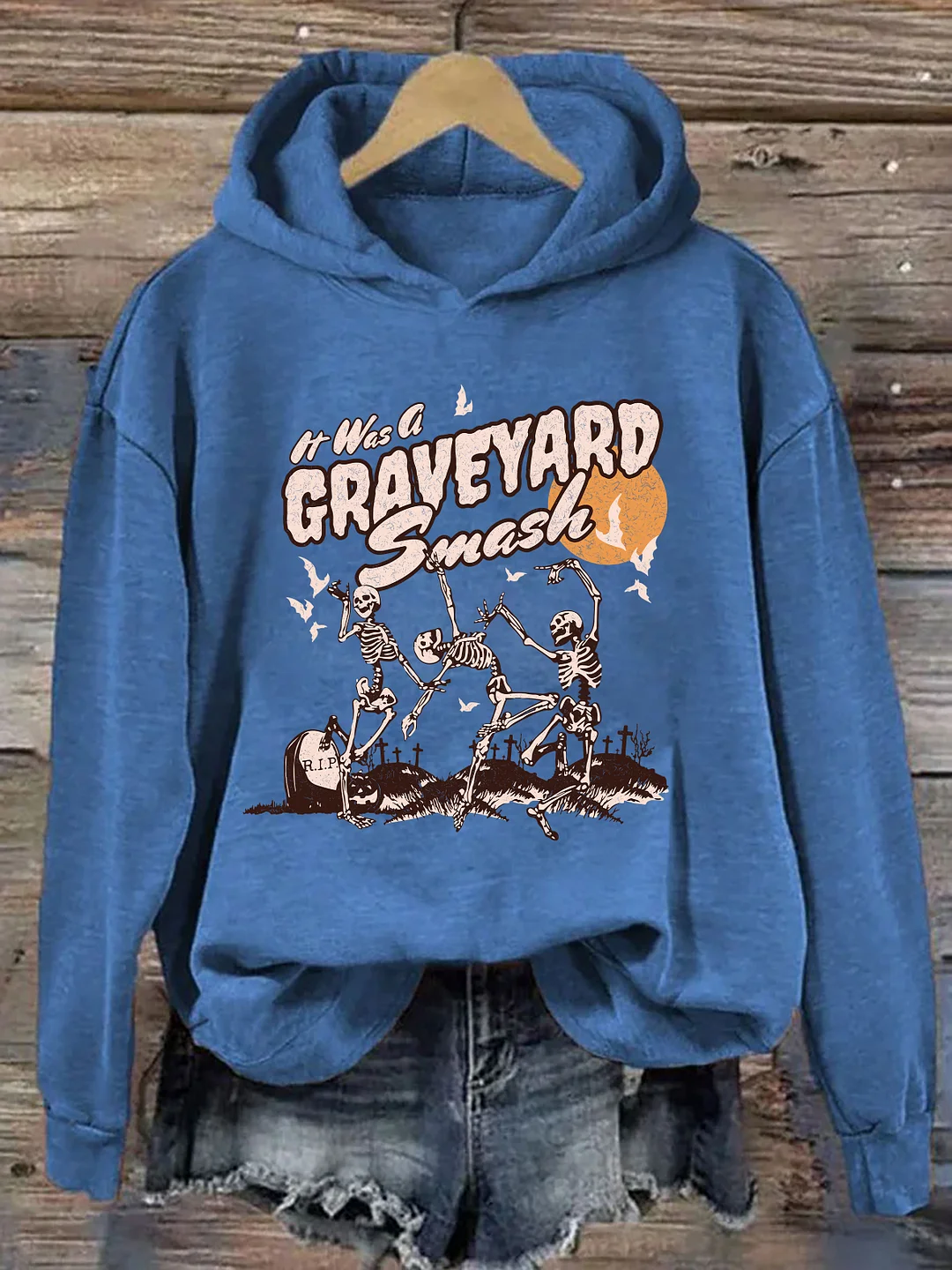 Retro Skeleton Halloween Hoodie