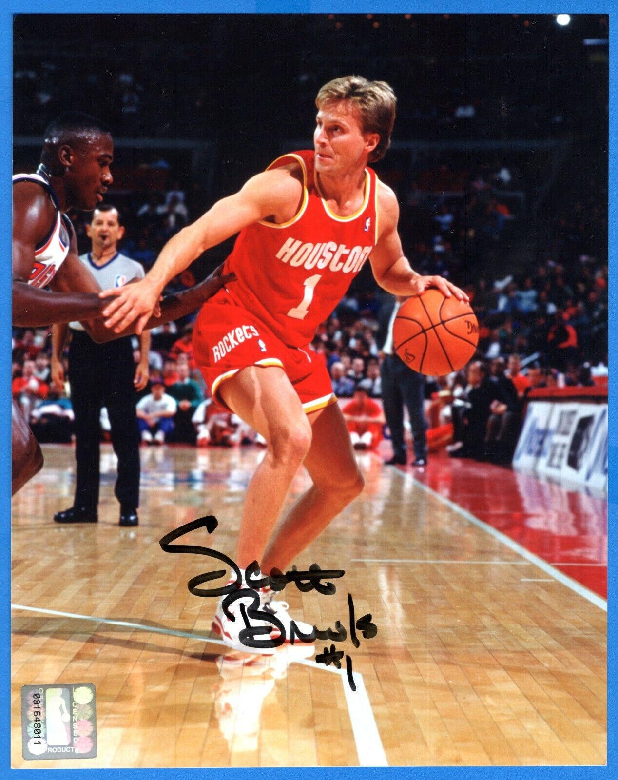 Scott Brooks NBA Houston Rockets Hand Signed Autograph 8x10 Photo Poster painting NBA Hologram