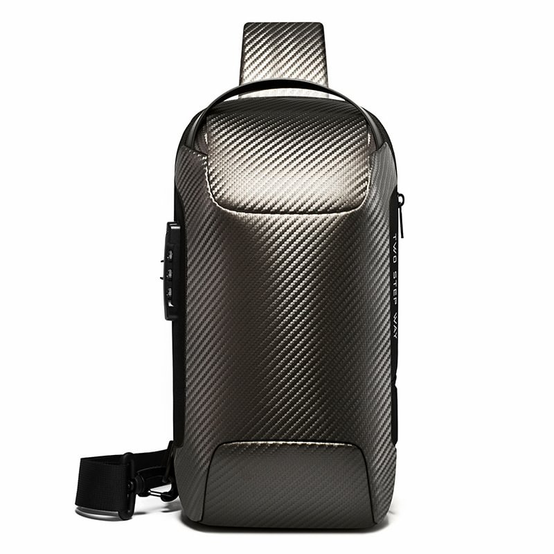 New Fashion Carbon Fiber Waterproof USB Rechargeable Shoulder Messenger Bag🔥LAST DAY SALE - 51% OFF🔥