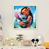 Princess Moana And Stitch-11CT Stamped Cross Stitch 40*40cm/15.75*15.75in