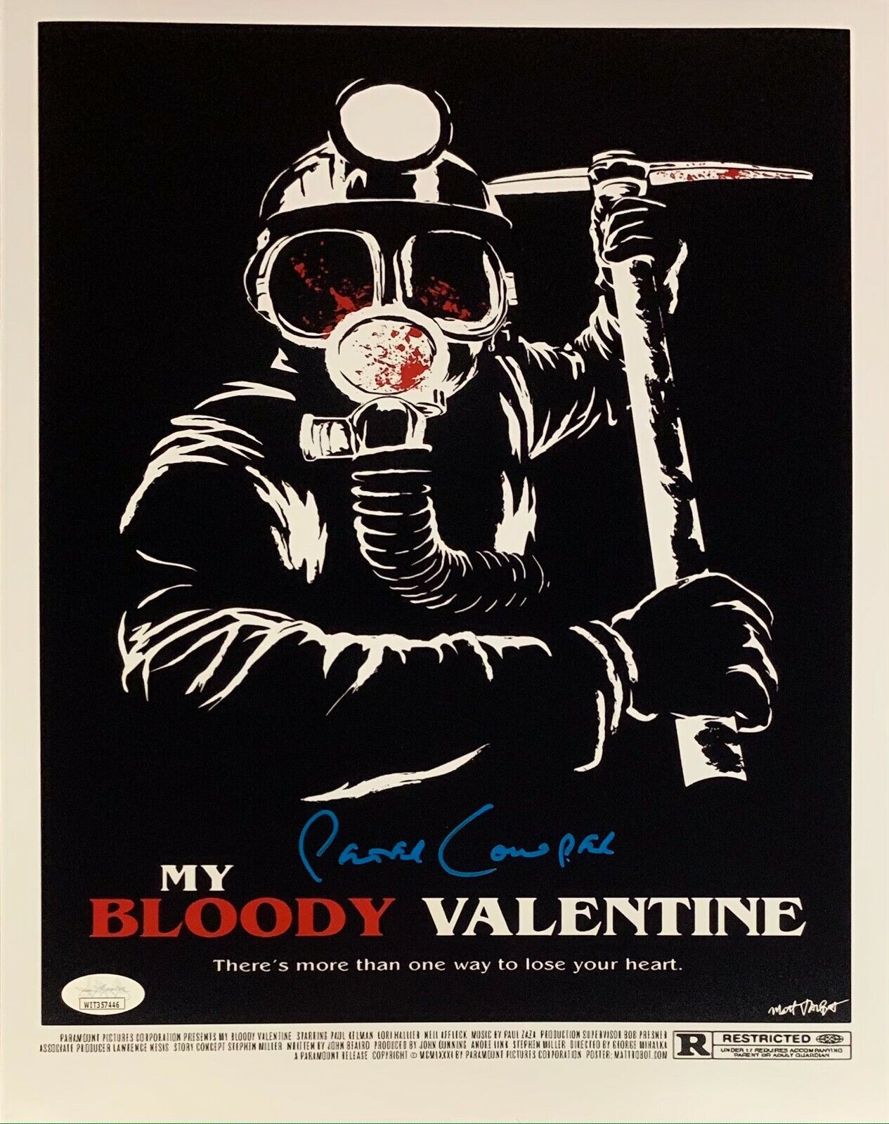 Peter Cowper autographed signed 11x14 Photo Poster painting My Bloody Valentine JSA The Miner