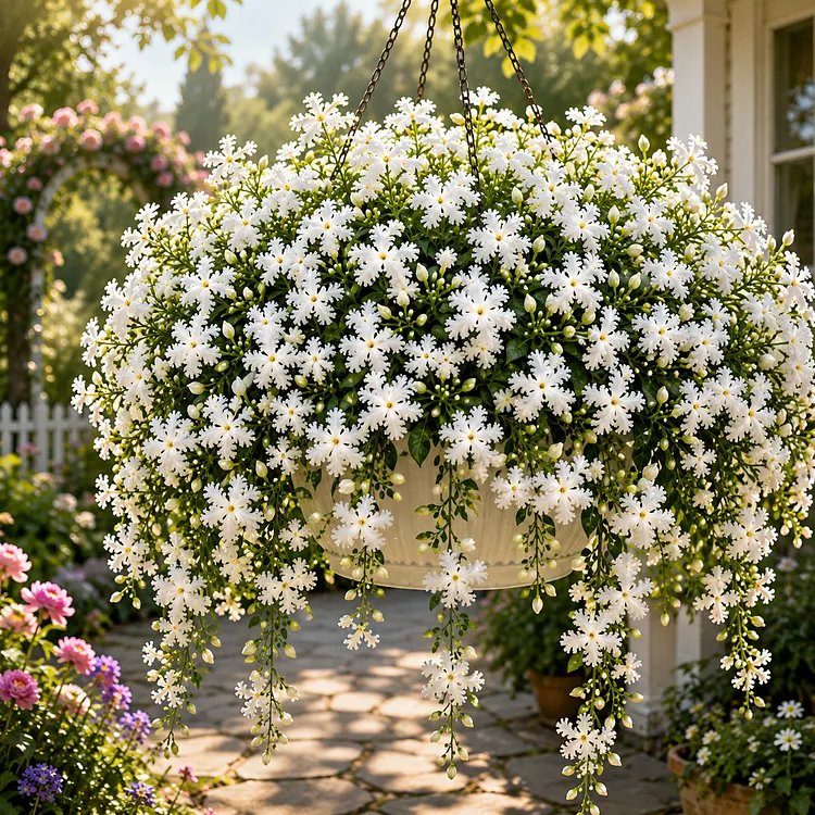 ❄️ Snowflake Jasmine Bulbs &ndash; 🌸Elegant Cascading Blooms for Patios & Gardens