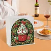 DIY Christmas Dessert Acrylic Diamond Painting Napkin Holder Desktop Ornaments