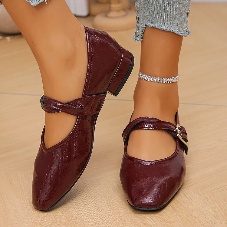 Women's Double Strap Mary Jane Shoes 1688 Stunahome.com