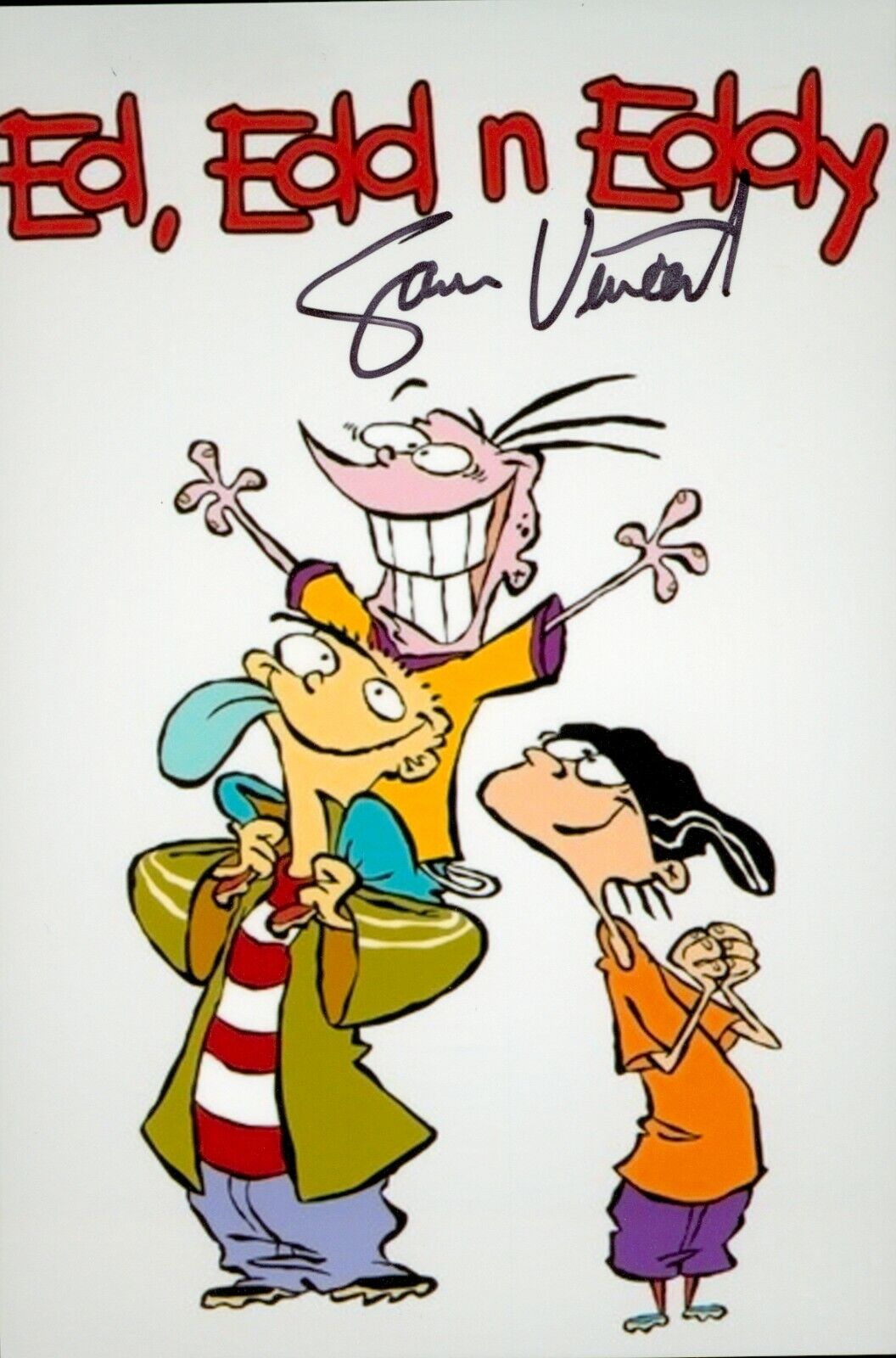 Sam Vincent Hand Signed 6x4 Photo Poster painting Ed, Edd, Eddy Double D Krypto Autograph + COA