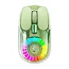 Reactor Bluetooth Transparent Rechargeable Dual - Mode RGB Ergonomic Bluetooth Mouse