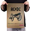 AC/DC - Panneaux en &eacute;tain m&eacute;tallique(20*30cm/30*40cm) - Musique
