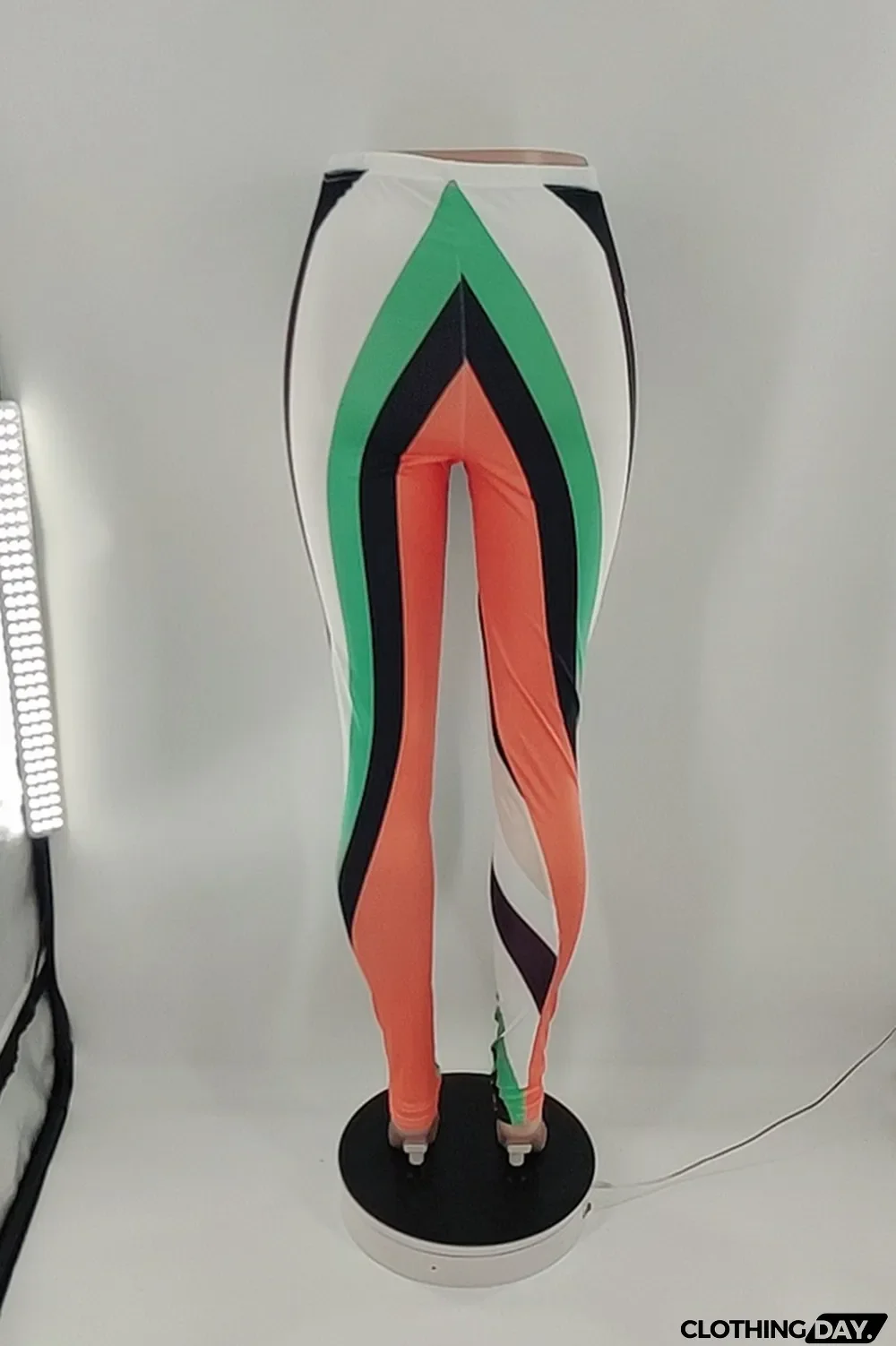 Multicolor Casual Sportswear Print Basic Skinny High Waist Pencil Trousers