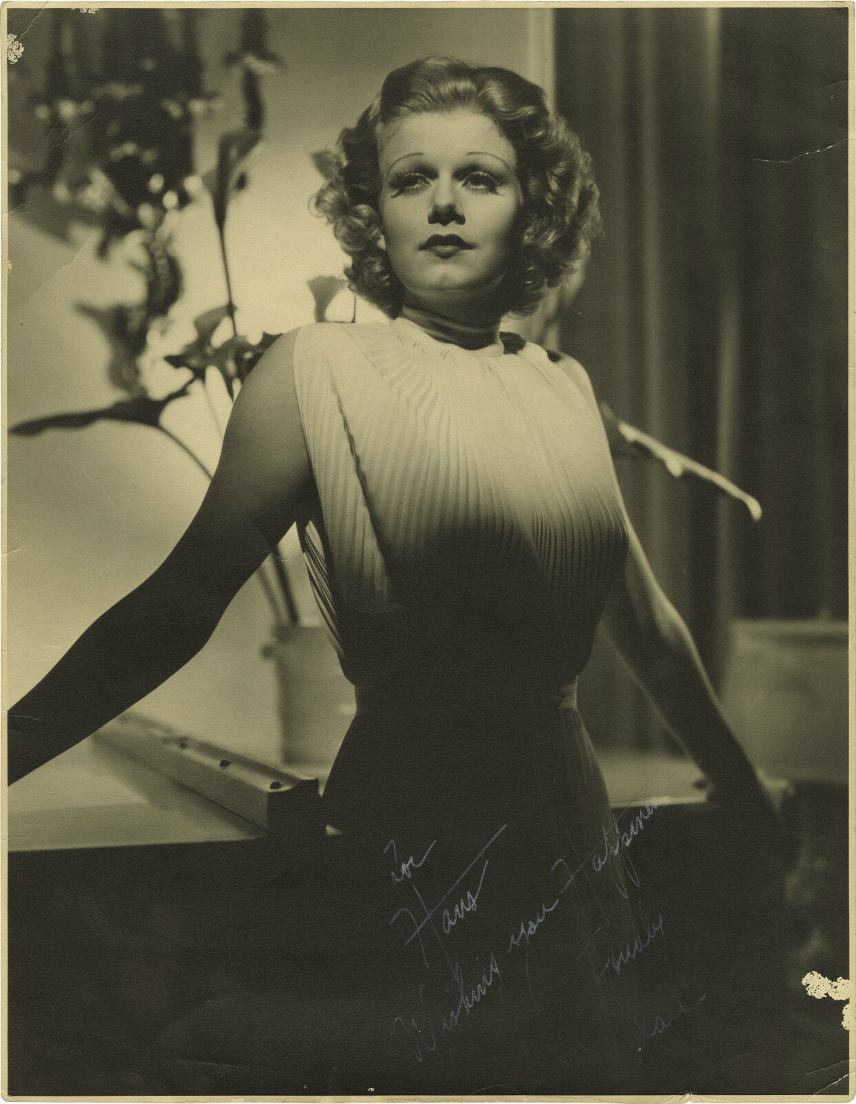 JEAN HARLOW Signed Photo Poster paintinggraph - Film Star Actress - preprint