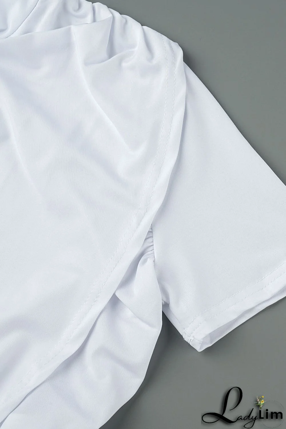 Green Sexy Solid Split Joint O Neck Short Sleeve Two Pieces