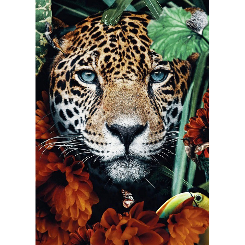 

30*40CM - Round Drill Diamond Painting - Forest Tiger, 501 Original