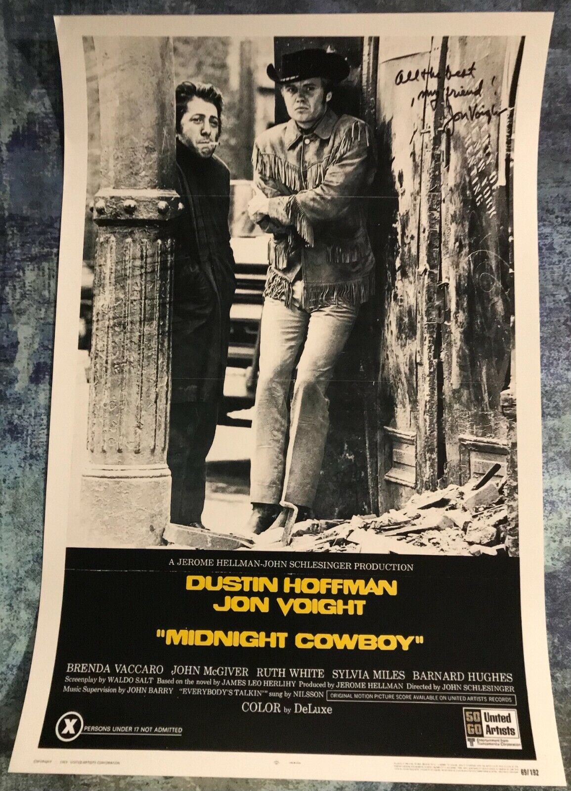 GFA Midnight Cowboy '69 Joe Buck * JON VOIGHT * Signed Movie 12x18 Photo Poster painting J3 COA