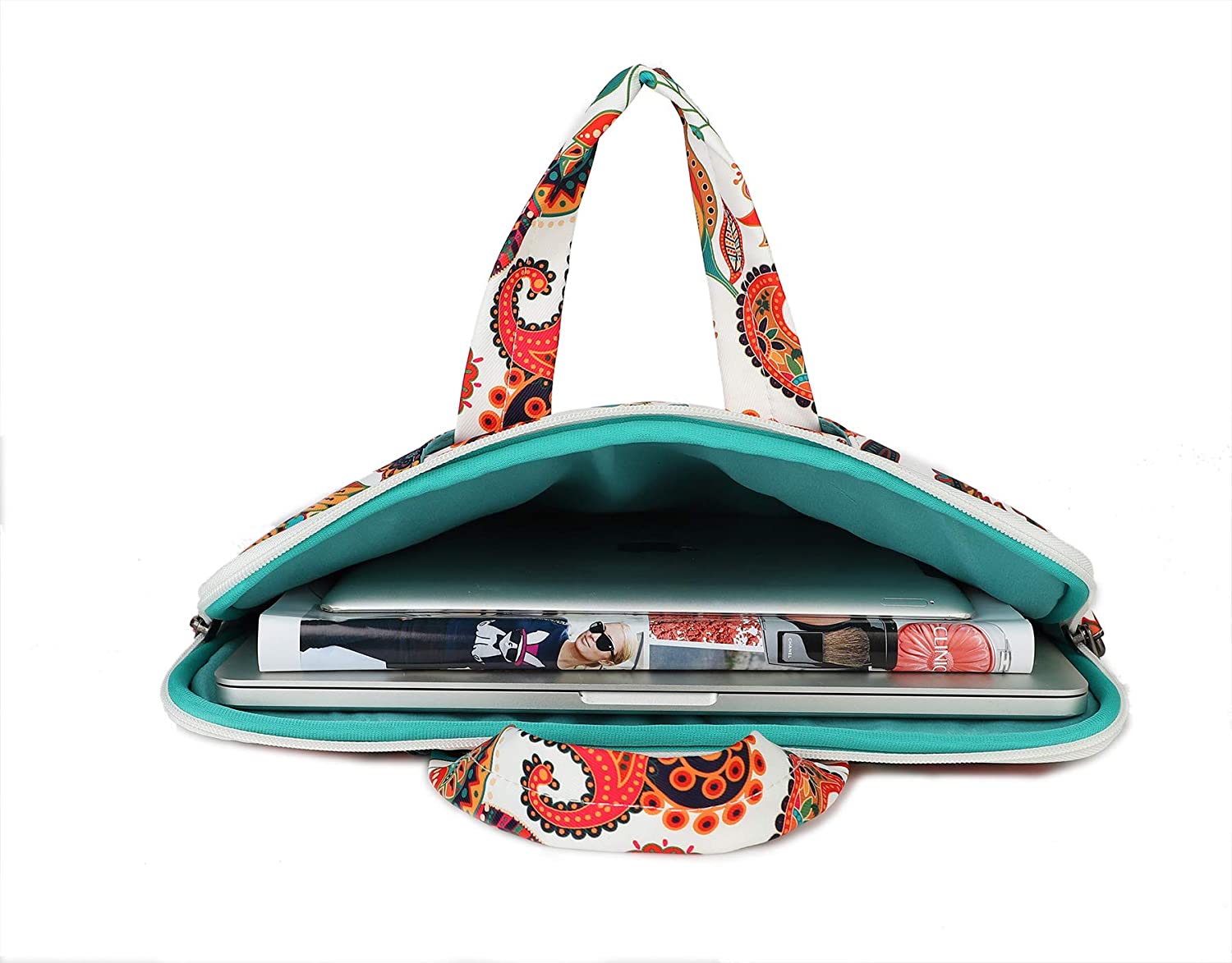 Canvaslove Paisley Pattern Water Resistant Laptop Shoulder Messenger